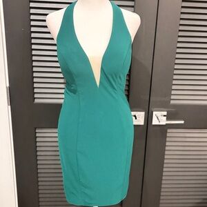 The Secret Green Holiday Dress w/Stappy back
